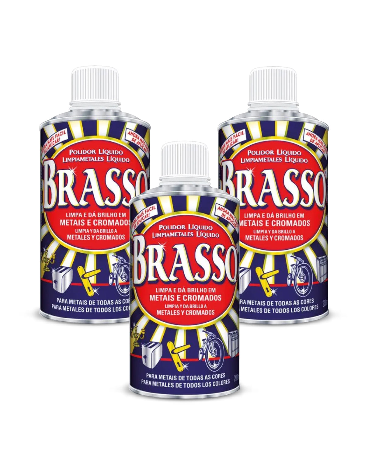 Brasso Limpiador de Metales 3 x 200 cc - Puntolimpieza